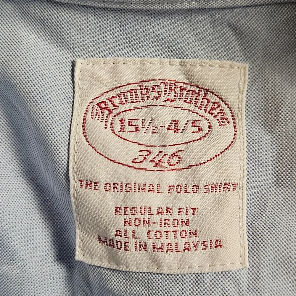 Brooks Brothers 346 Non-Iron Button Down Oxford Shirt 15.5-4/5 The Original Polo